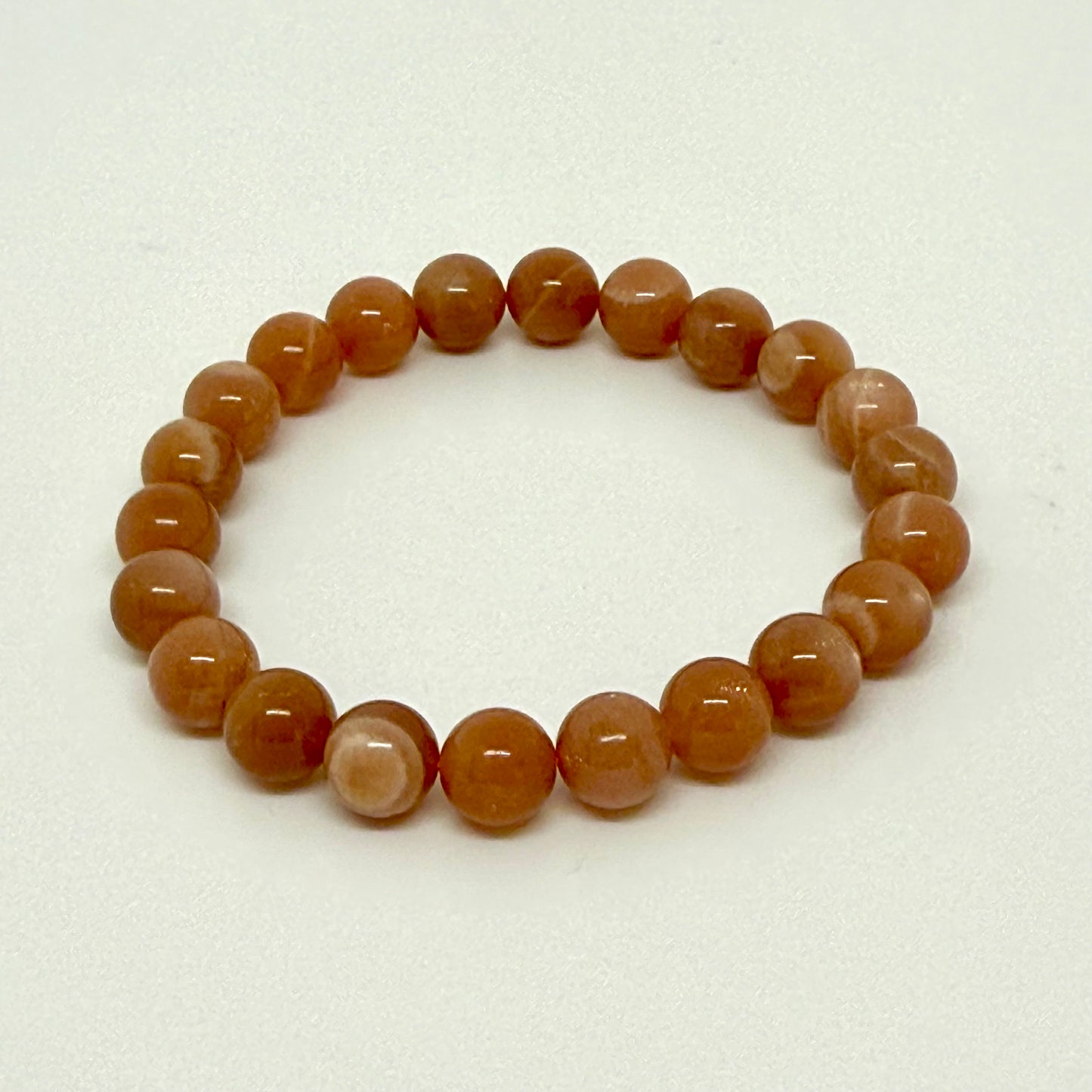 Sunstone Bracelet 8mm beads - Joy confidence vitality crystal bracelet Australia