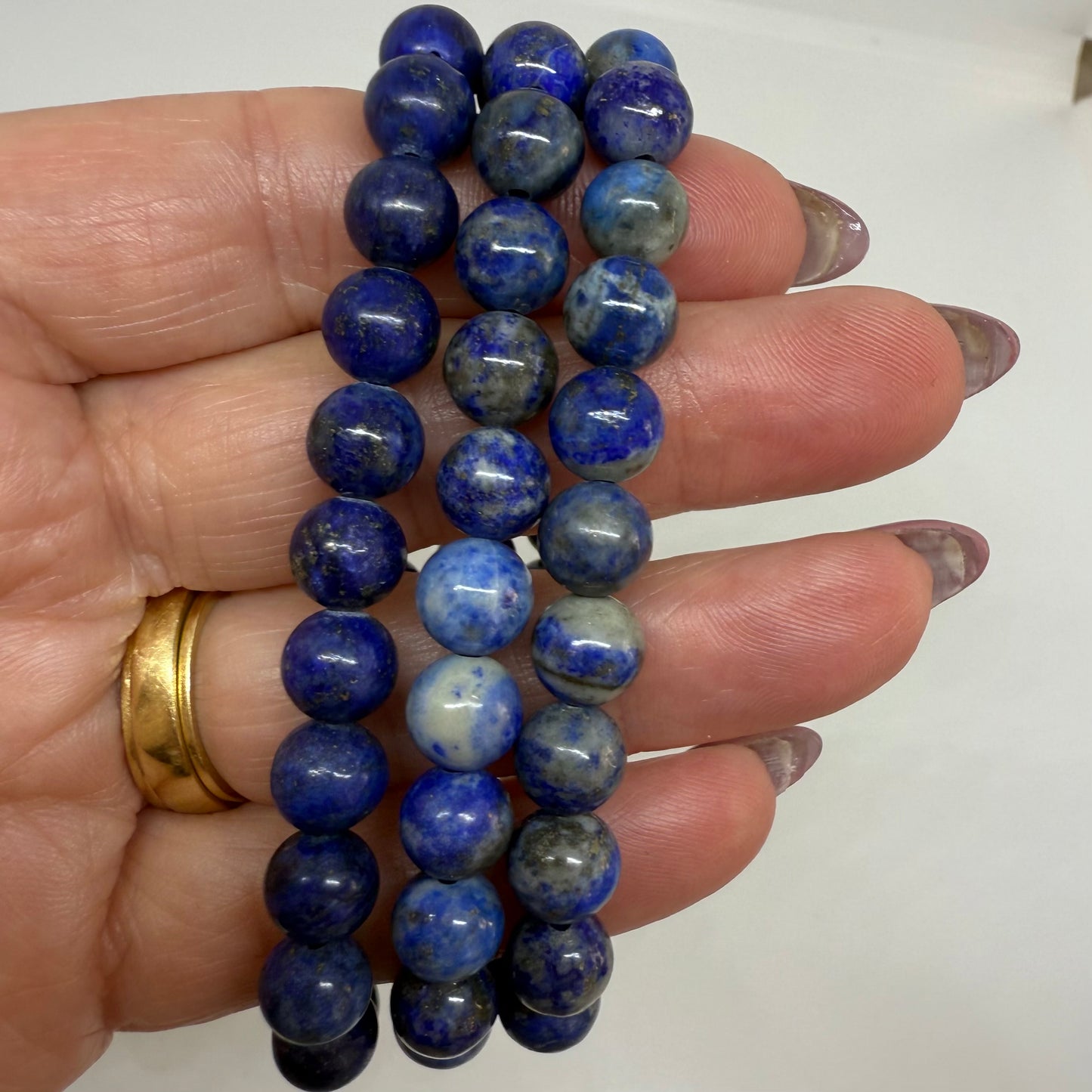 Lapis Lazuli Bracelet 8mm beads - Wisdom truth communication crystal bracelet Australia