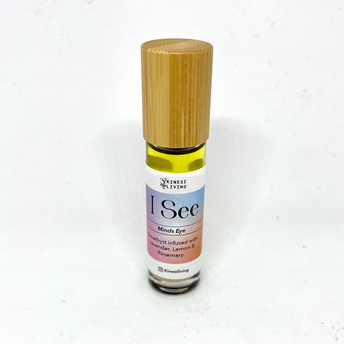 Third Eye Chakra essential oil roller 10ml Amethyst infused - intuition inner wisdom support sixth chakra aromatherapy Australia EMK Practitioner