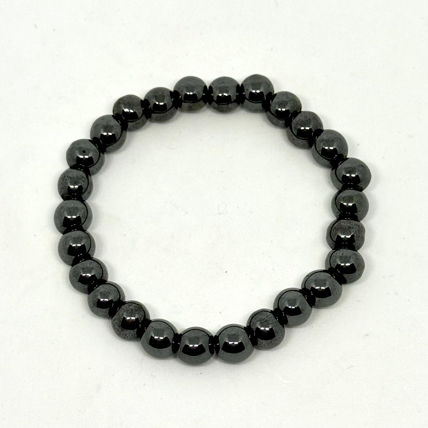 Magnetic Hematite Bracelet 8mm beads - Circulation grounding crystal bracelet Australia