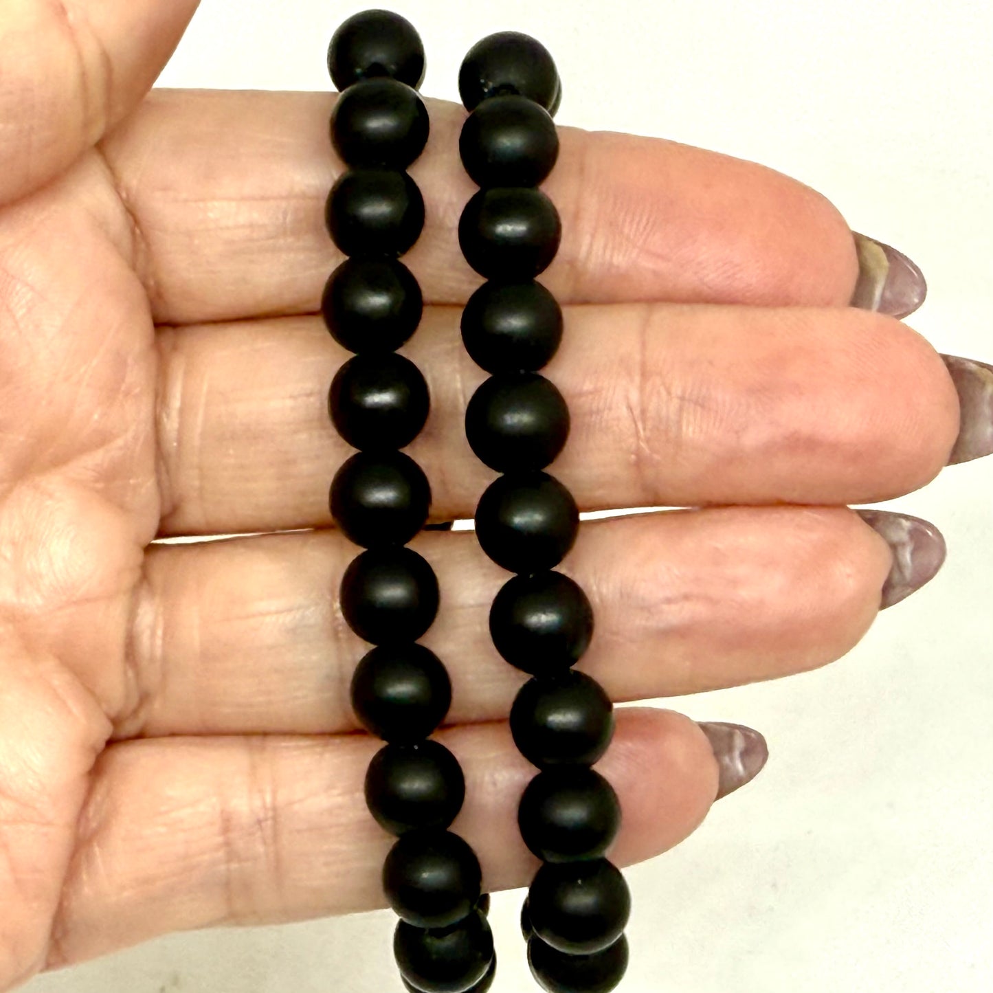 Black Onyx 8mm bracelet - strength protection Australia