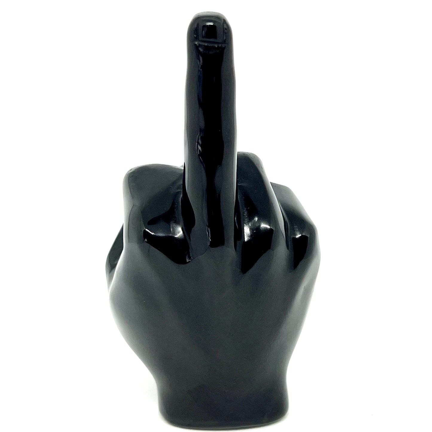 Obsidian Crystal Middle Finger