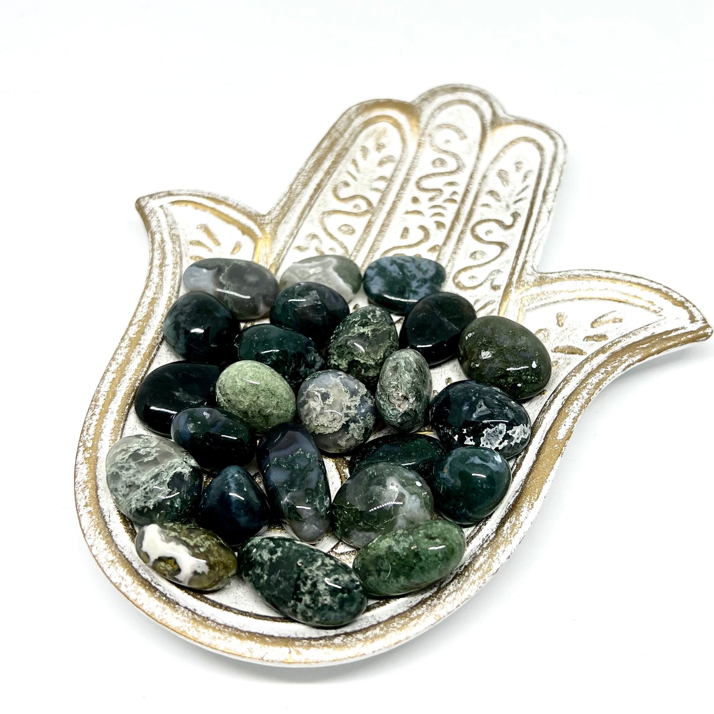 Moss Agate Tumble Stones