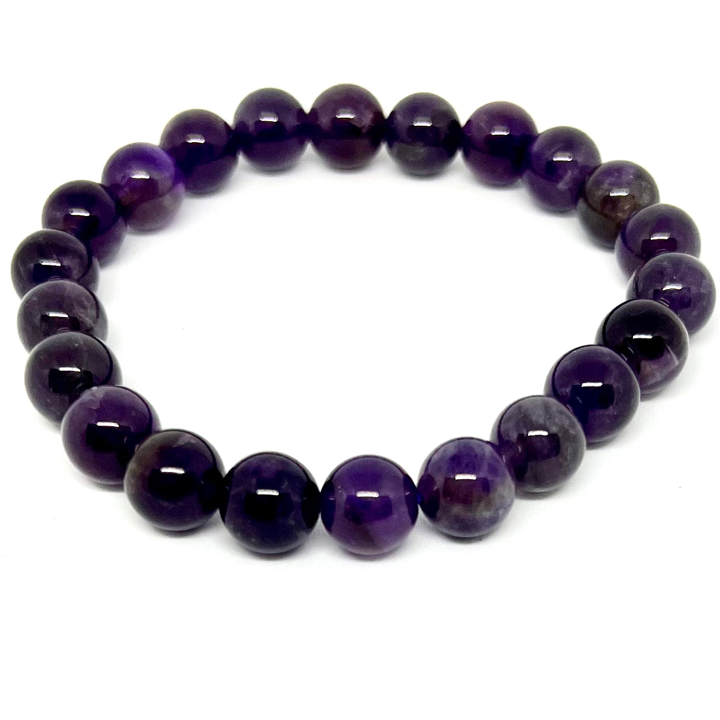 Amethyst 8mm bracelet - intuition spiritual Australia