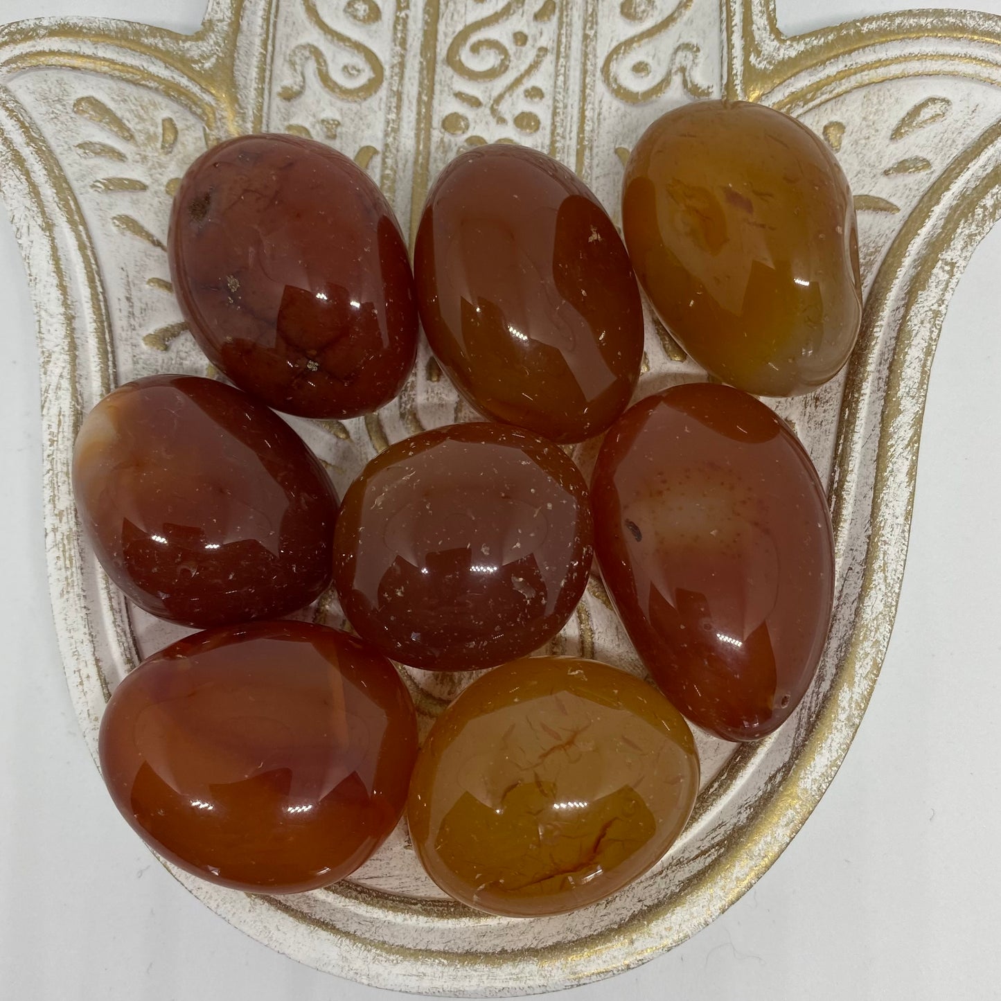 Carnelian glassy healing crystal and tumble XL gemstone