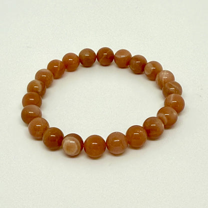 Sunstone Bracelet 8mm beads - Joy confidence vitality crystal bracelet Australia