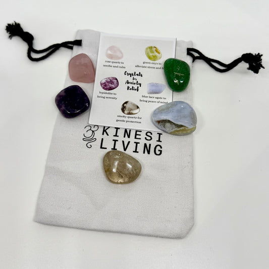 Anxiety Relief Crystal Kit - Calming Stone Set Australia