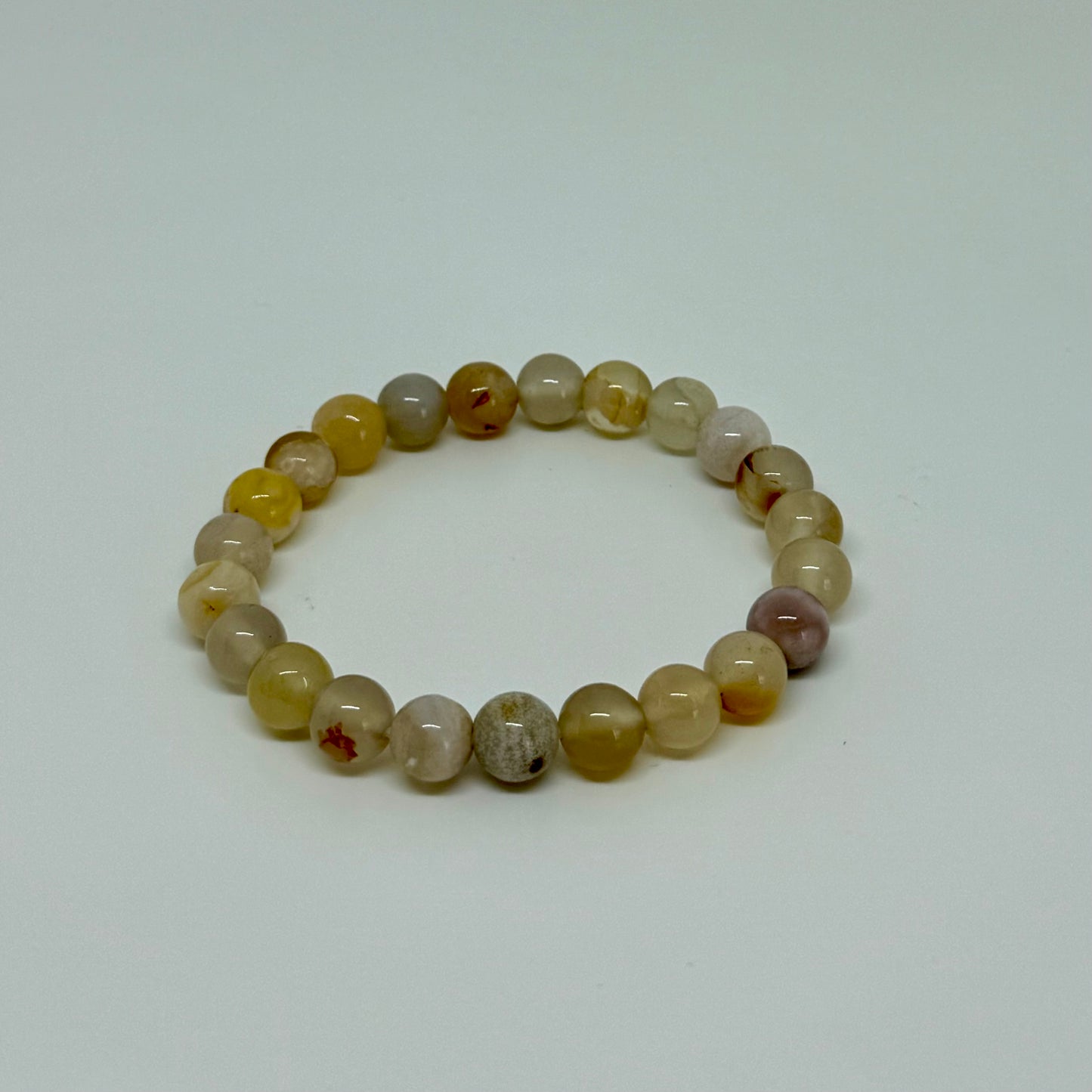 Crystal bracelet flower agate 