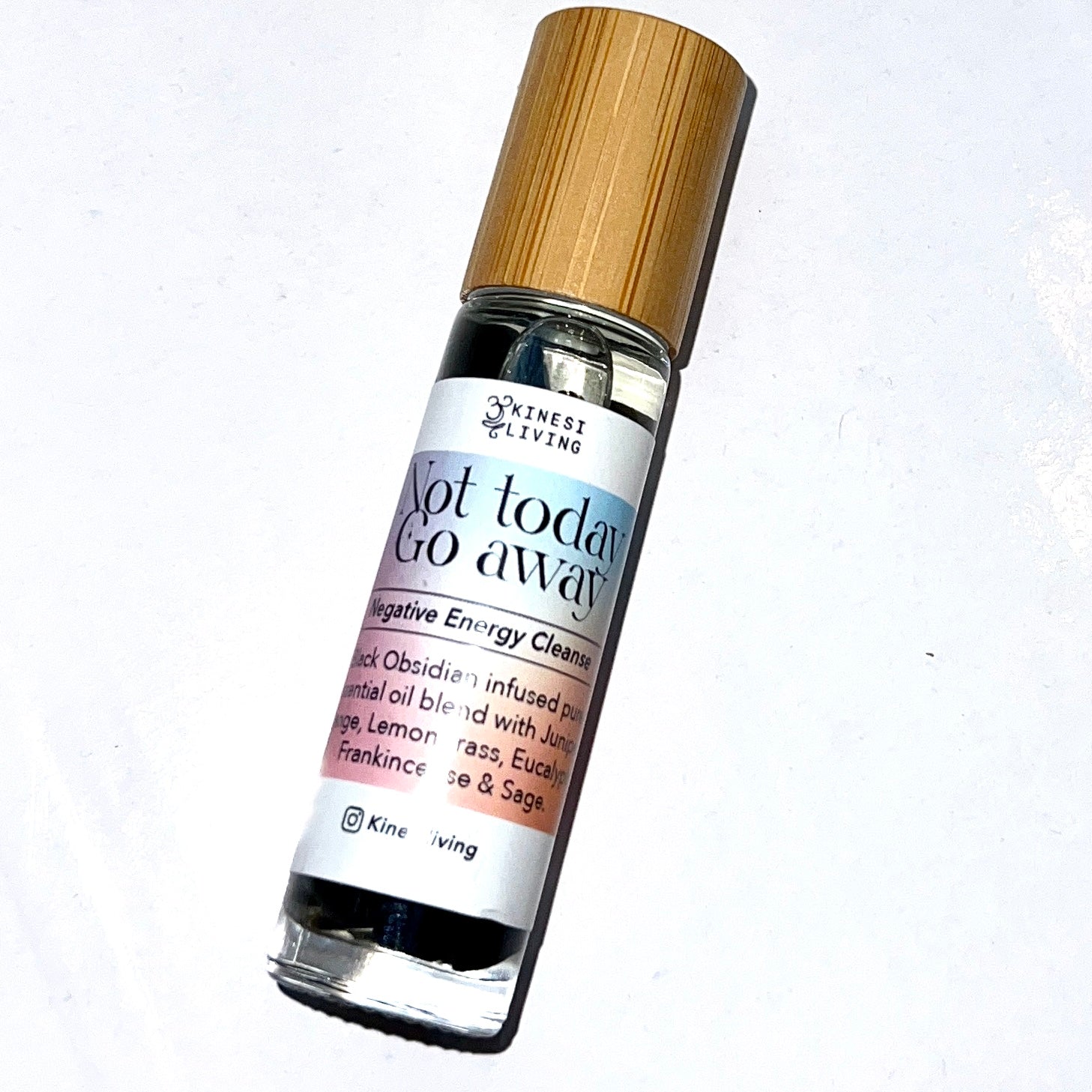 Not Today Go Away Blend collection showing roller spray diffuser - complete personal energy cleanse spiritual wellness Australia