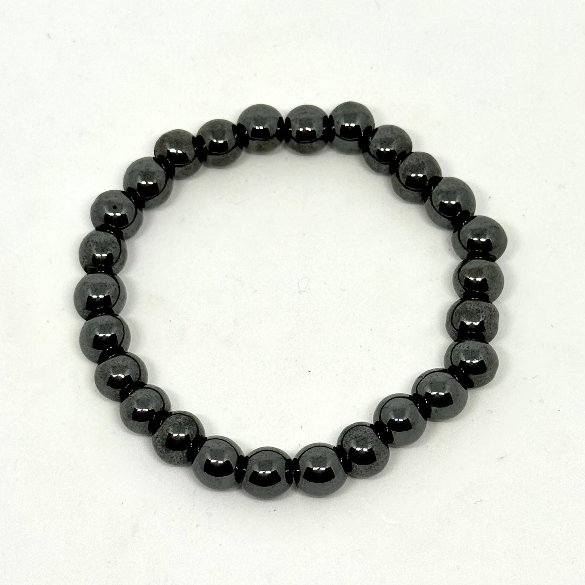 Magnetic Hematite Bracelet 8mm beads - Circulation grounding crystal bracelet Australia