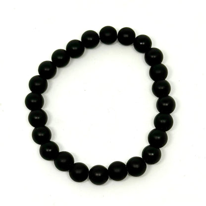 Black Onyx 8mm bracelet - strength protection Australia