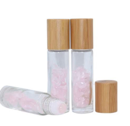 10ml crystal roller bottles for essential oils - DIY essential oils - Rose Quartz