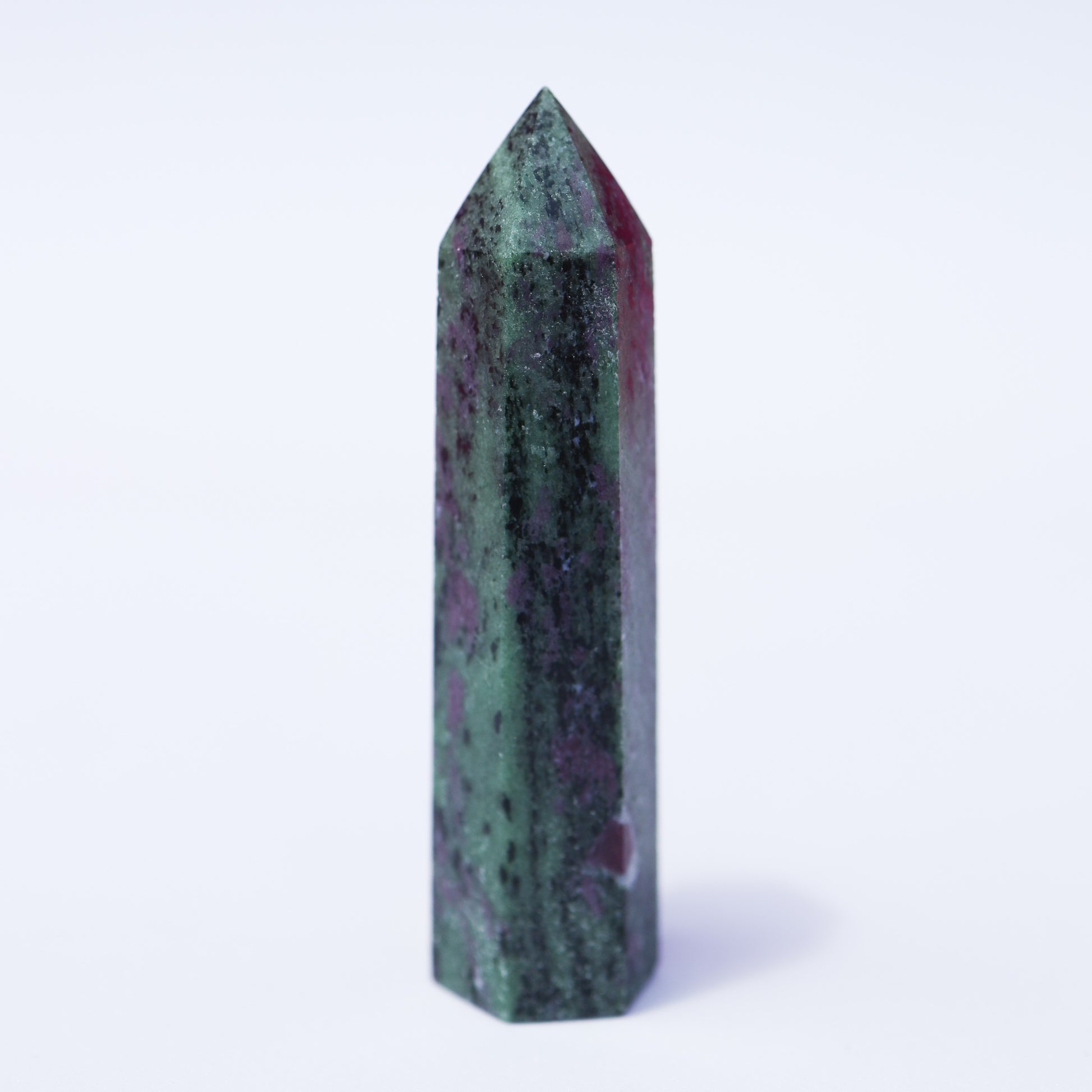 Ruby Zoisite Point Tower Gemstone