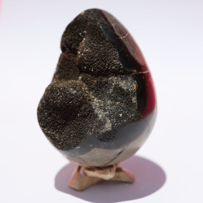 Natural Septarian Geode Quartz Healing Crystal Egg