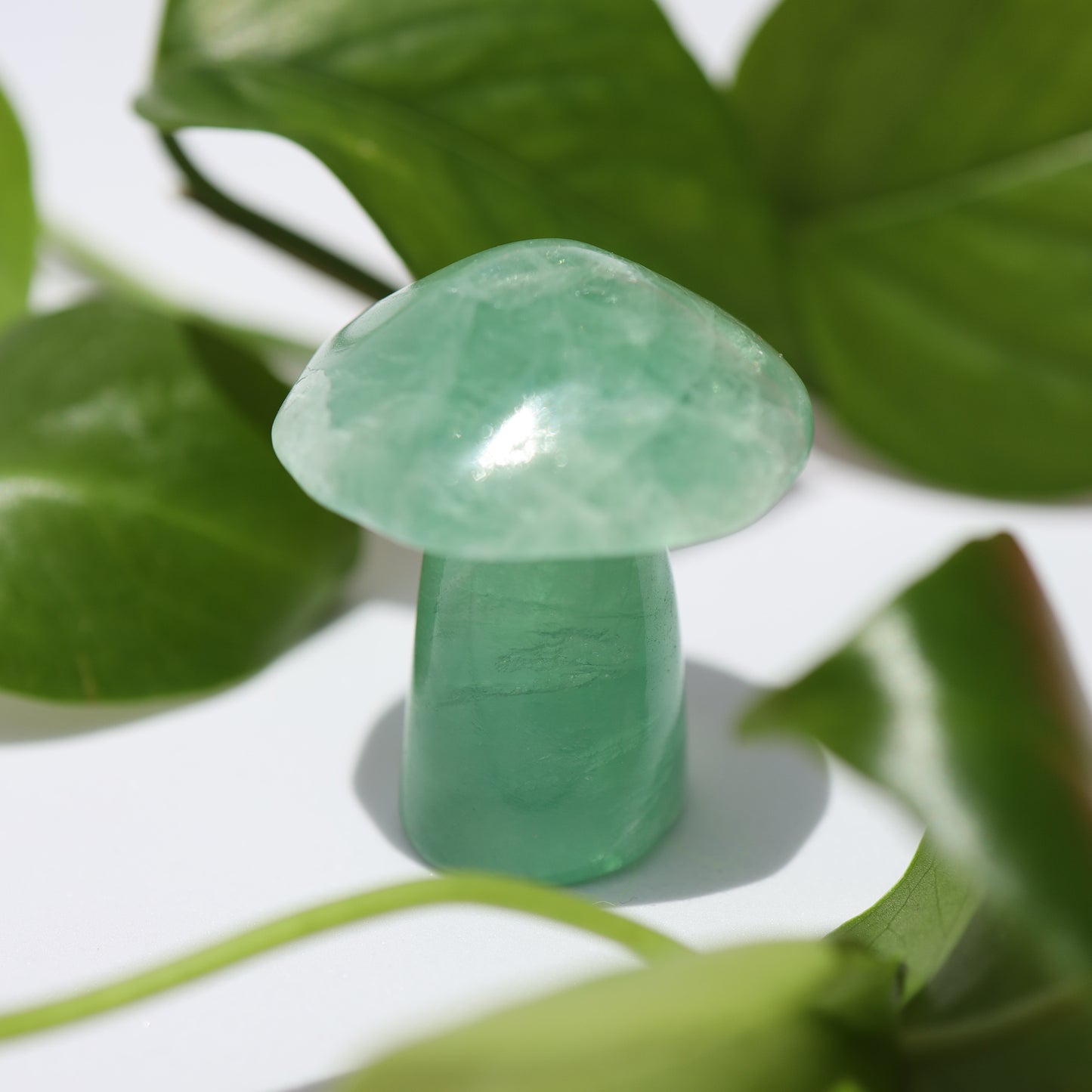 Small Green Flourite Mushroom Healing Crystal