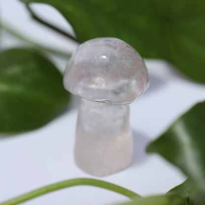 Clear Quartz Healing Crystal Mushroom