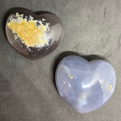 Large Agate Geodge Heart-shaped Collections