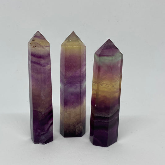 Rainbow Fluorite Point/Tower