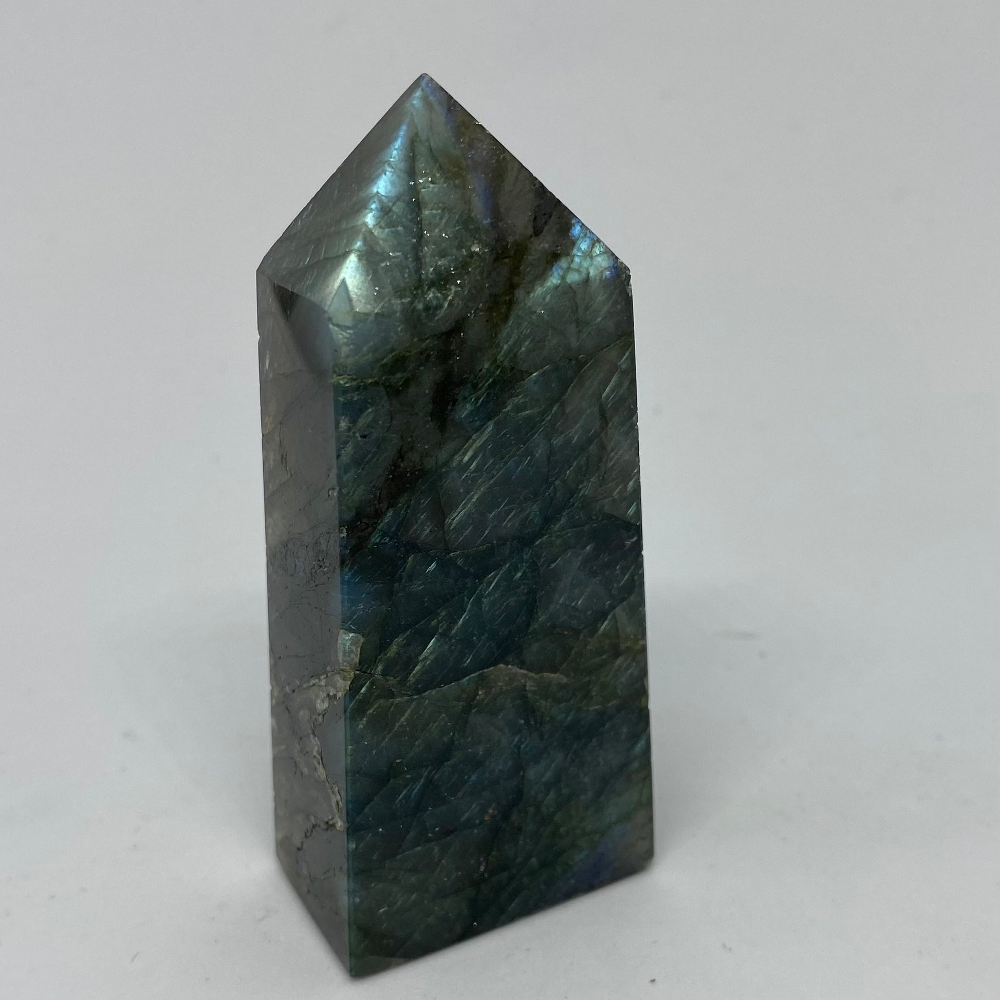 Labrodorite healing crystal tower point