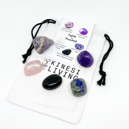 Stress relief kit healing crystals & gemstones
