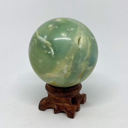 Large Caribbean Calcite Healing Crystal Sphere