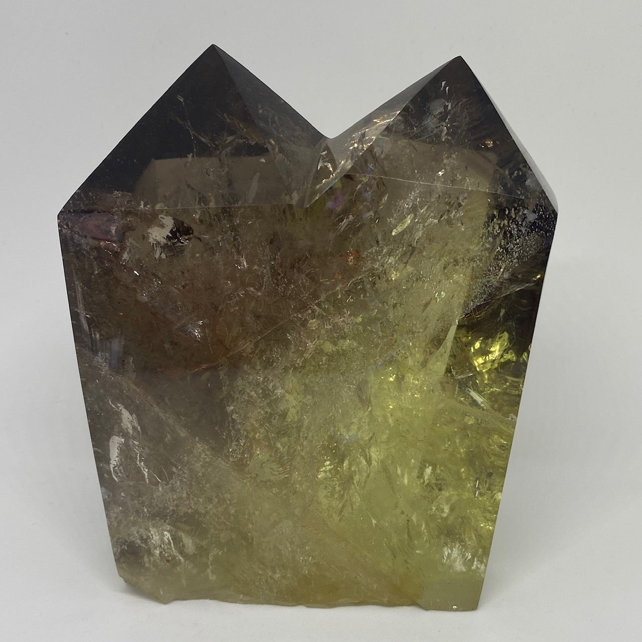 Smoky Citrine Quartz Healing CrystaL - Double Point Large Tower - 1.66kg