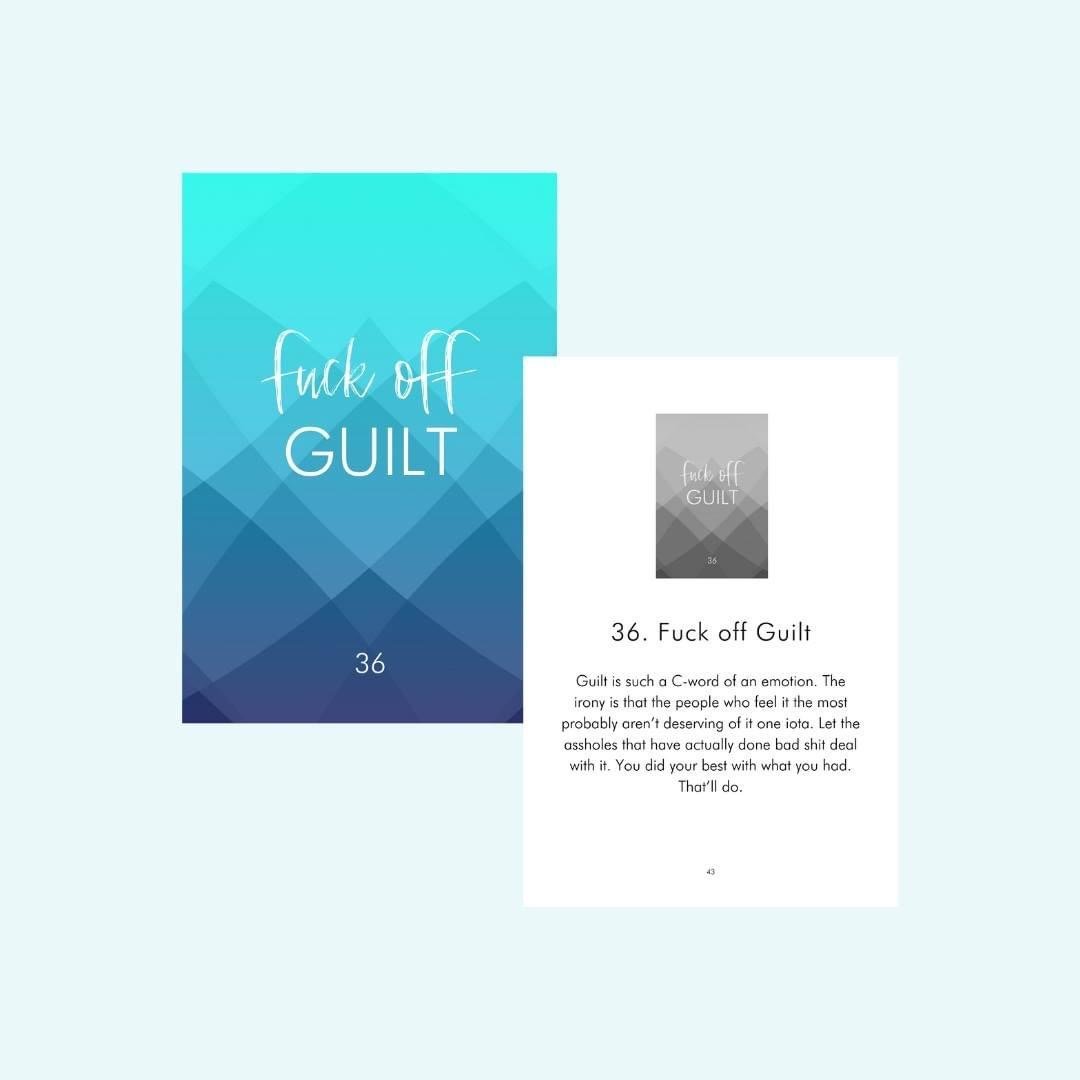 Fuck off guilt Favorite Oracle Cards