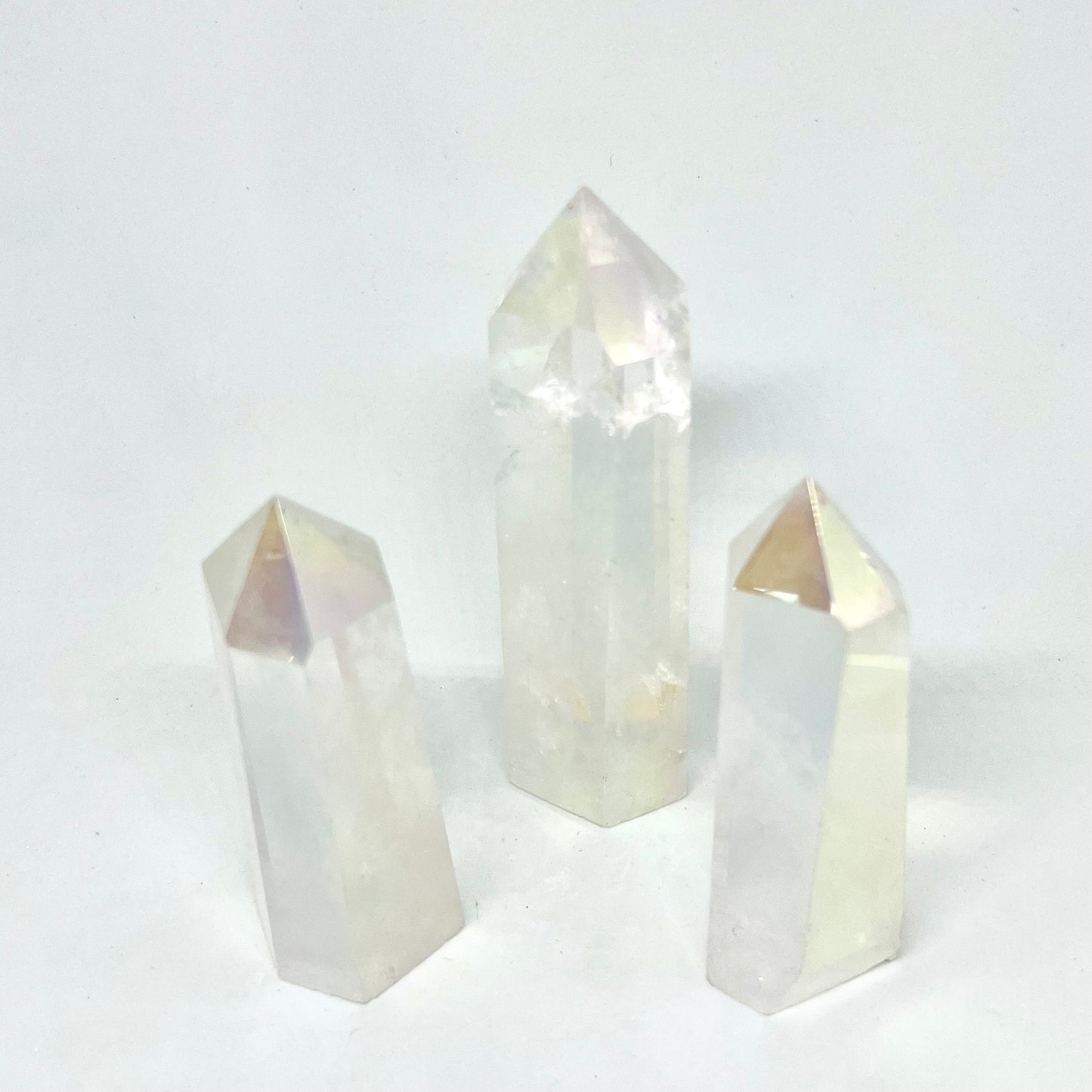 Aura Quartz Crystal Tower Point
