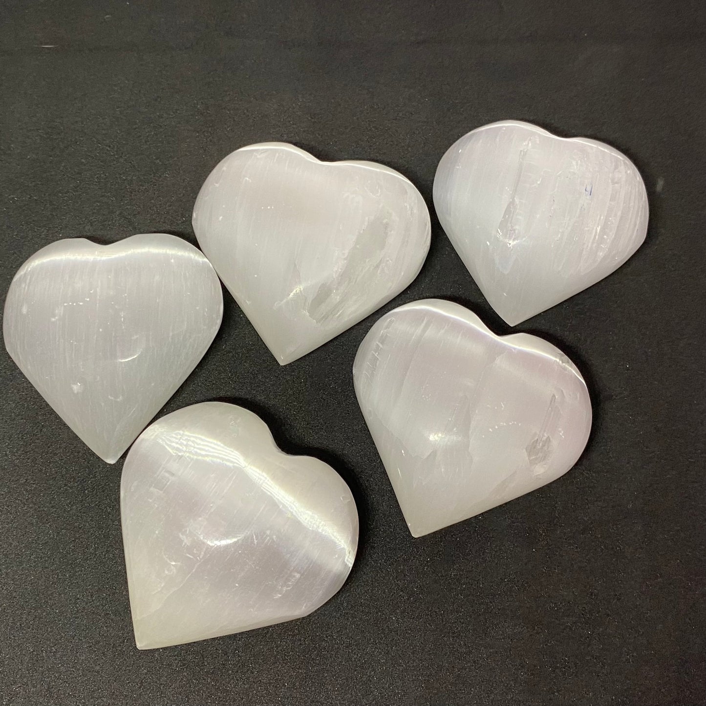 Large Selenite heart-shaped gemstone accessories