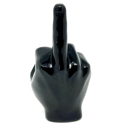 Obsidian Crystal Middle Finger