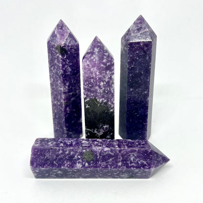 Lepidolite Crystal Point Tower