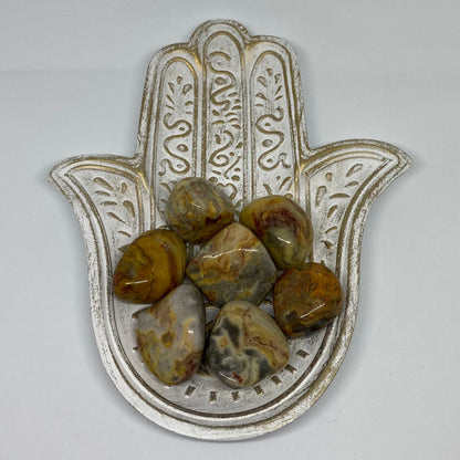 Crazy Lace Agate Healing Crystal Tumble Stone 