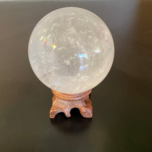 Clear Quartz Crystal Sphere