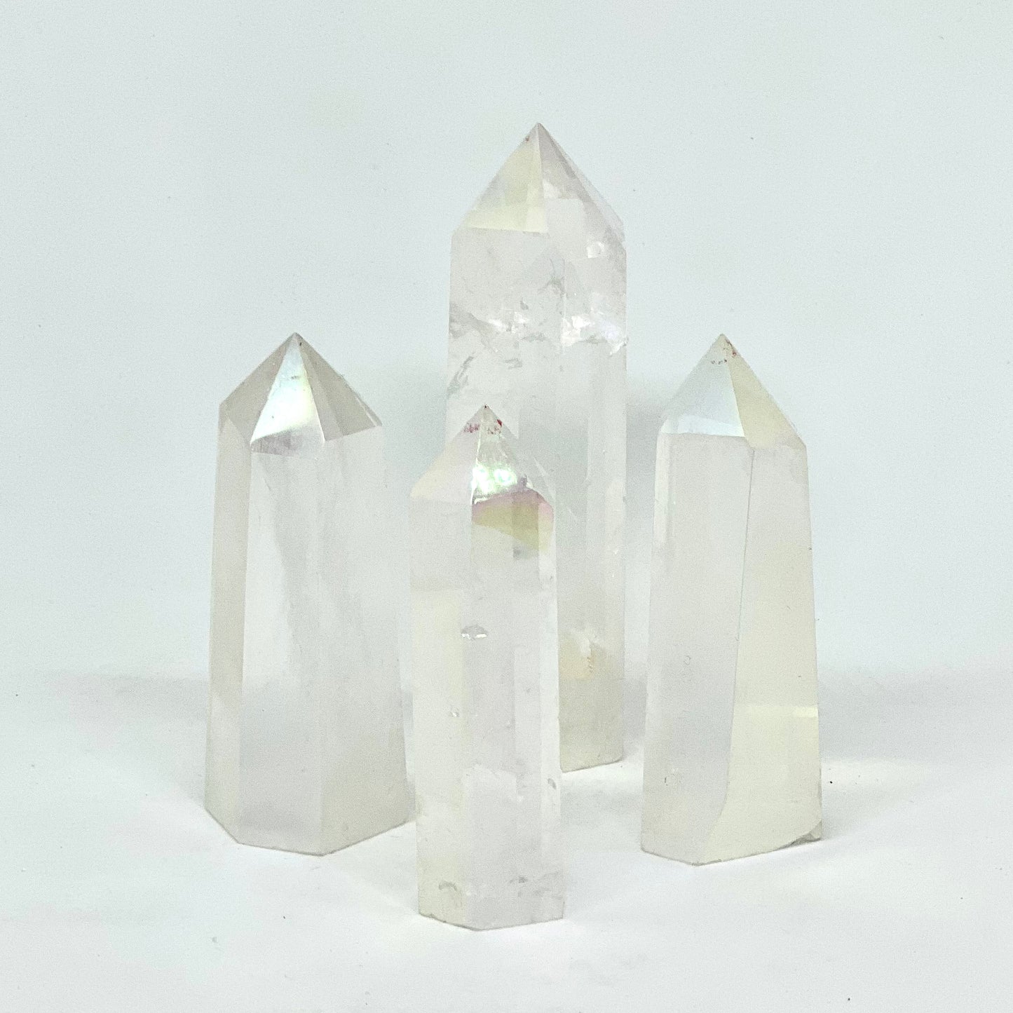 Aura Quartz Crystal Tower Point
