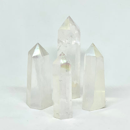 Aura Quartz Crystal Tower Point