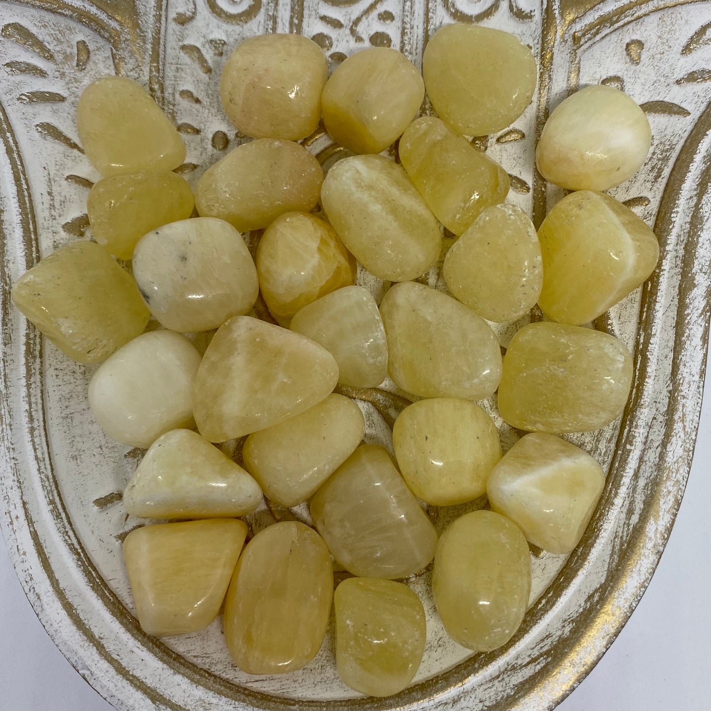 Yellow Calcite Tumble Healing Crystal & Gemstone