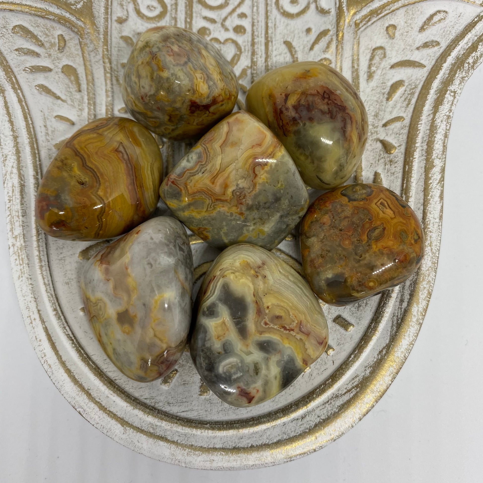 XL Crazy Lace Agate Tumble Stone