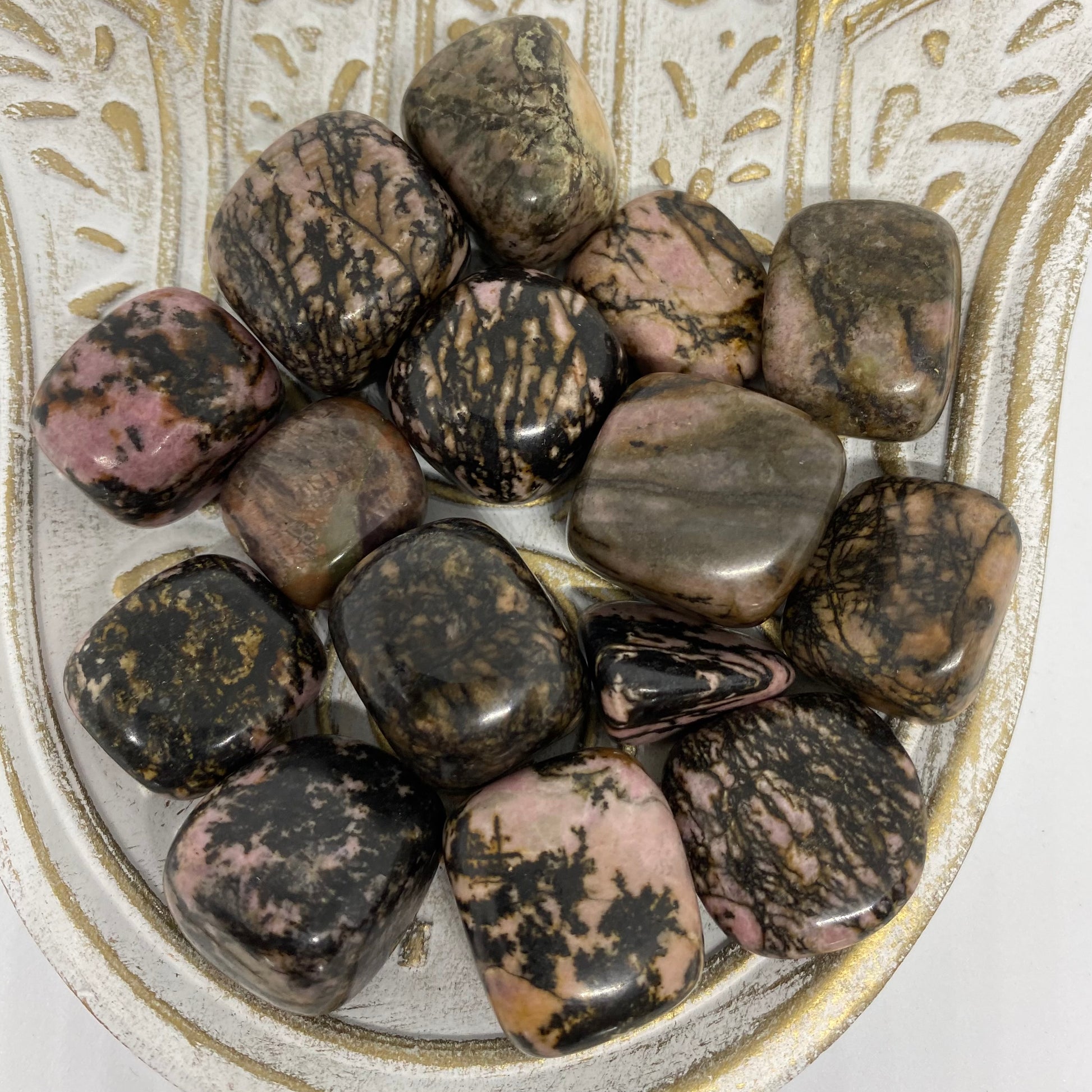 Rhodonite Tumble Stones – Kinesi Living