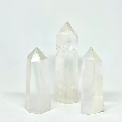 Aura Quartz Crystal Tower Point
